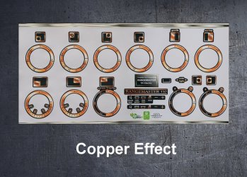 (image for) Rangemaster 110 electric compatible panel fascia sticker set.