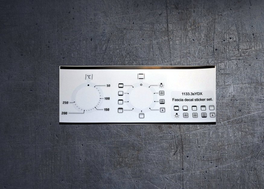 (image for) Amica 1133.3sYDX compatible front panel fascia sticker set. - Click Image to Close