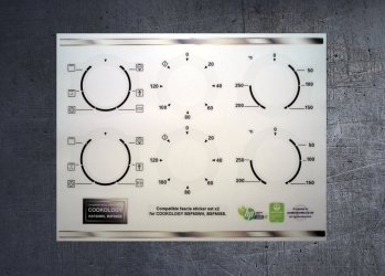 (image for) COOKOLOGY BSF60WH, BSF60SS Compatible fascia sticker set x2.