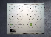 (image for) Miele CS 1312 BG, CS 1322, CS 1012-1, CS1034-1 Compatible fascia sticker set.