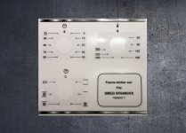 (image for) Smeg SF64M3VX compatible fascia sticker set.