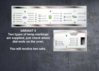 (image for) Smeg AP361, SE335 compatible fascia stick sets, many variants.