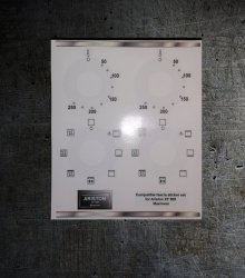 (image for) Ariston XF 905 Multioven compatible fascia sticker set x2