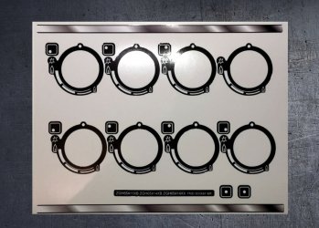 (image for) Zanussi ZGH65411XB, ZGH65414XB, ZGH65414XX hob sticker set.